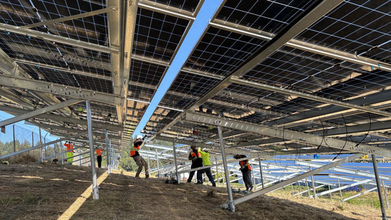 A former Portland landfill is getting a new life as a solar farm