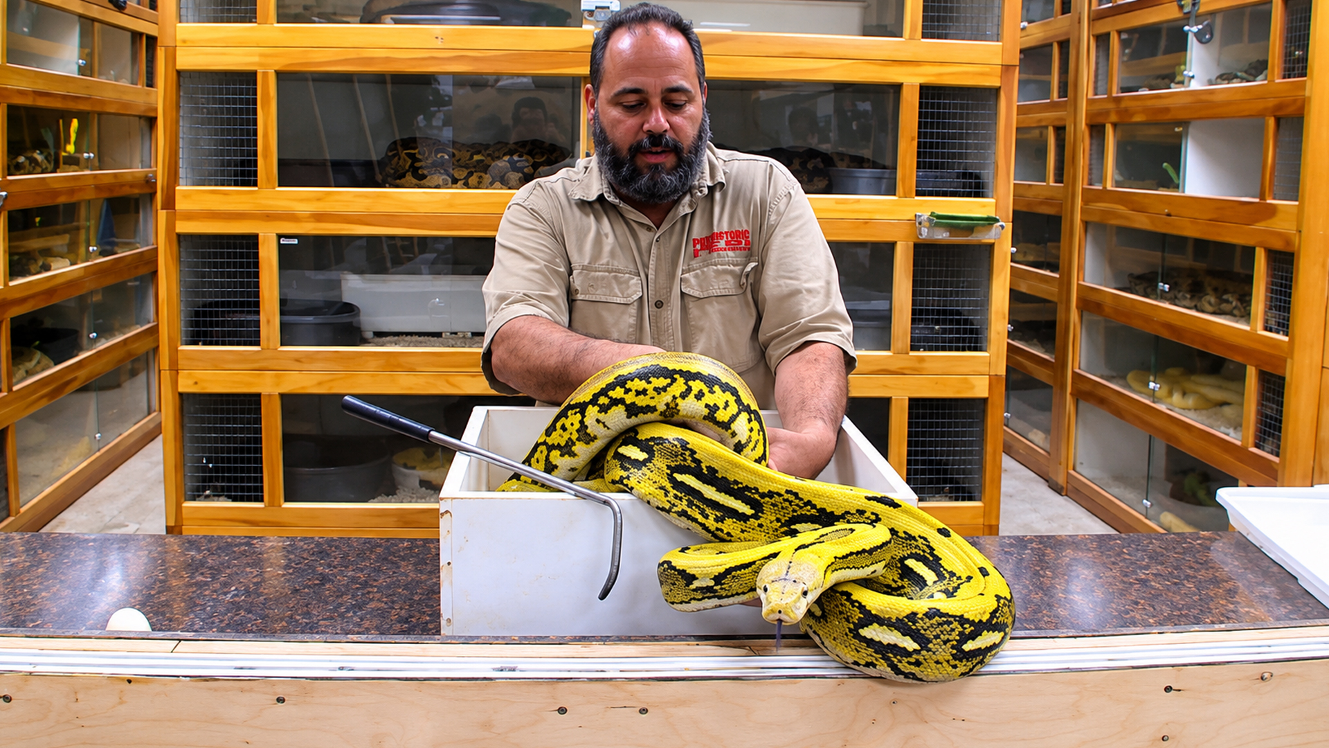 Uncooperative python puts its zookeeper to the test