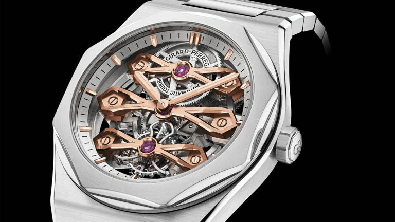 Girard-Perregaux reimagines its Three Bridges watch in rose gold with a ...