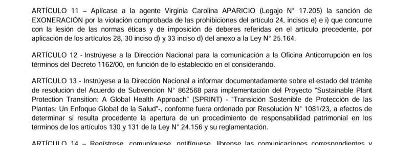 El INTA exoneró a Virginia Aparicio, la investigadora que lideró el ...