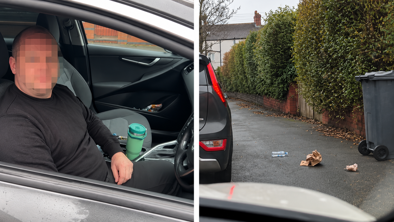 A driver's refusal to pick up his litter leads to a heated neighborhood ...