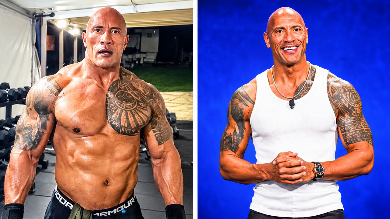 Why is The Rock altering his gains in pictures?