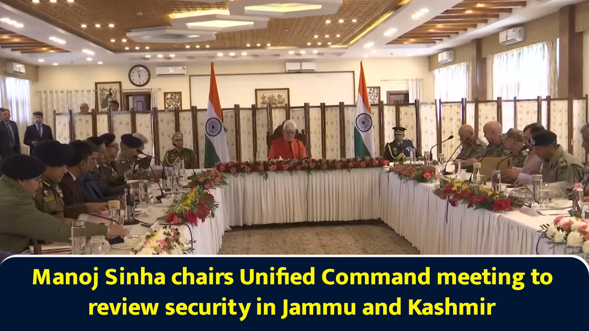 Manoj Sinha chairs Unified Command meeting to review security in Jammu ...