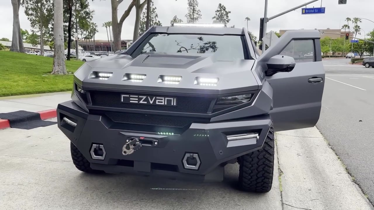 A modified Tesla Cybertruck takes on an apocalypse-inspired look