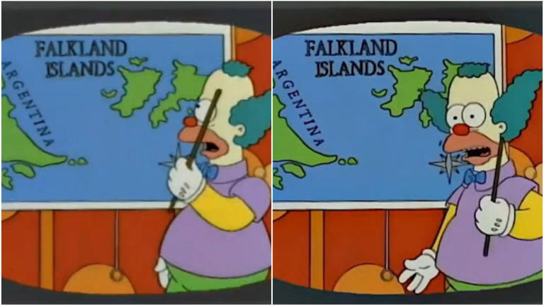 La escena de Los Simpson sobre las Malvinas que eliminó la TV argentina