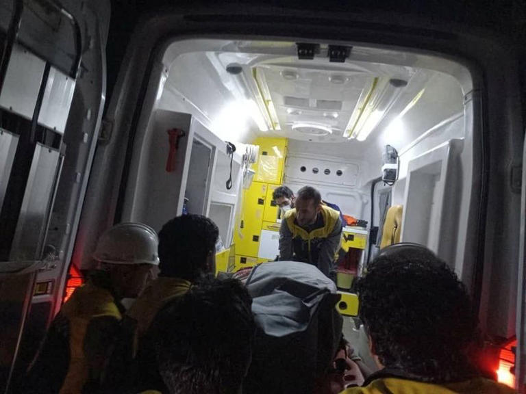 Members of the Syrian civil defence group known as the White Helmets take part in rescue operations in the aftermath of airstrikes, which Jordan said it carried out at sites it described as militant hideouts in southern Syria, at locations given as Daraa Governorate and As-Suwayda Governorate, Syria, in this handout image released October 27, 2026. The White Helmets/Handout via REUTERS