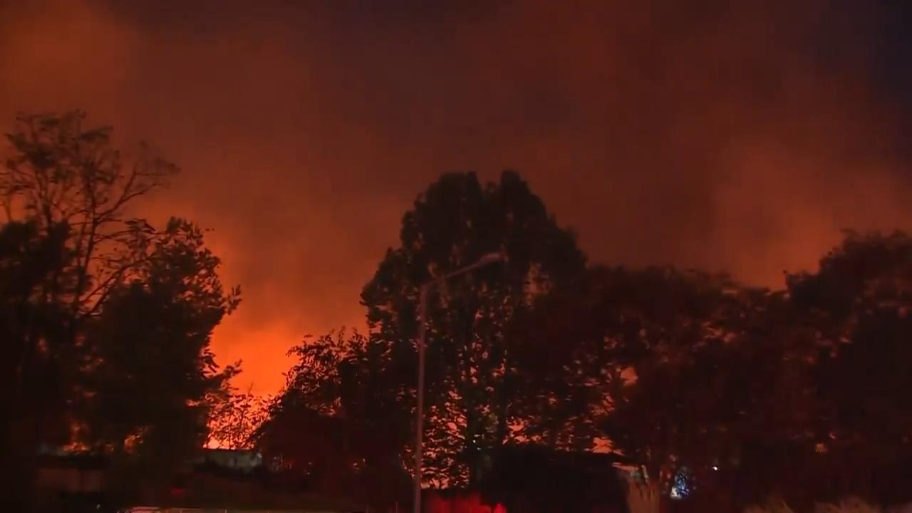 Fire breaks out at shantytown in Seoul