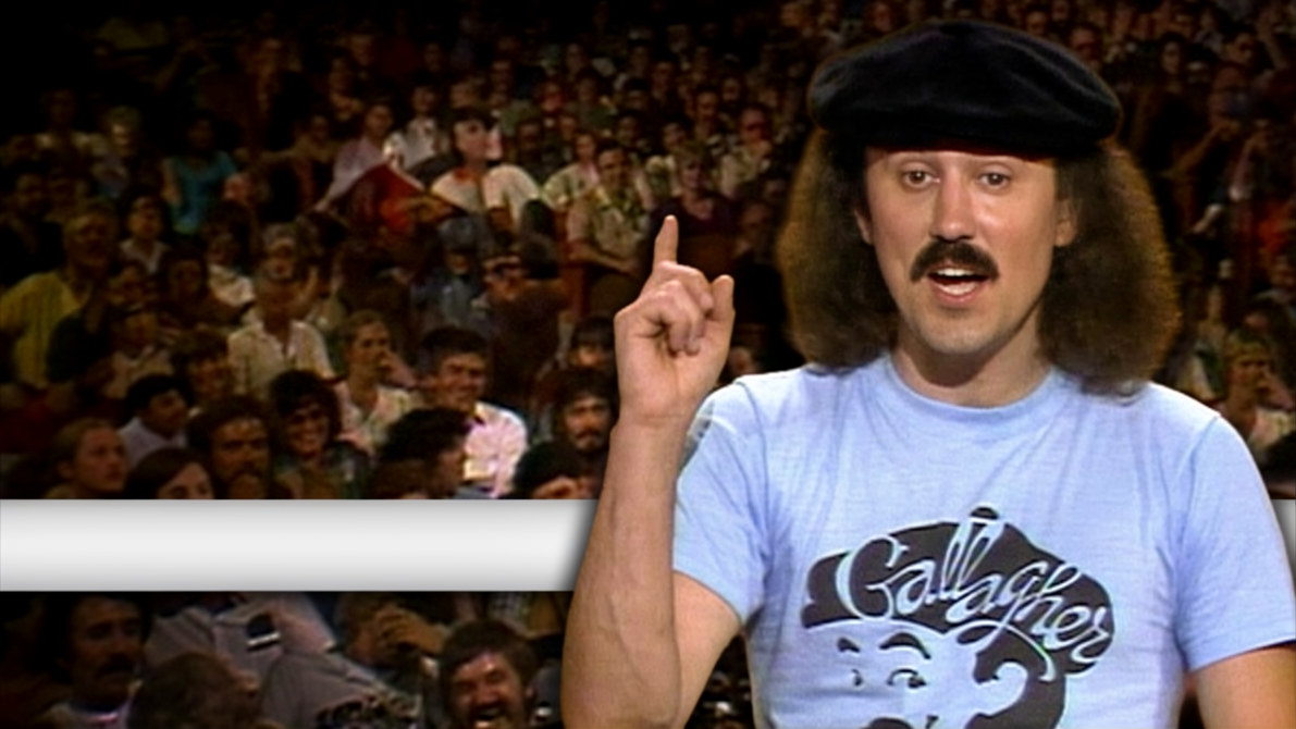 Stand-up comedy from Gallagher | Mad as hell (1981)