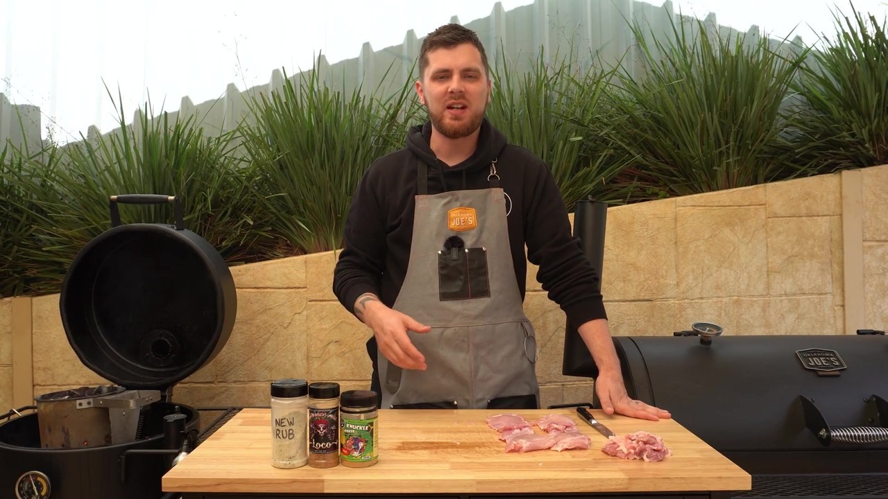 Chicken thighs start with a simple rub for grilled tacos