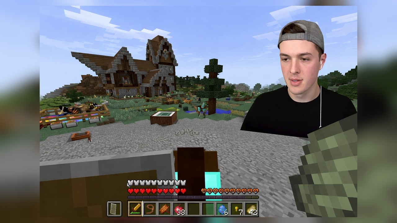 Minecraft magic knights spot a hydra beneath them