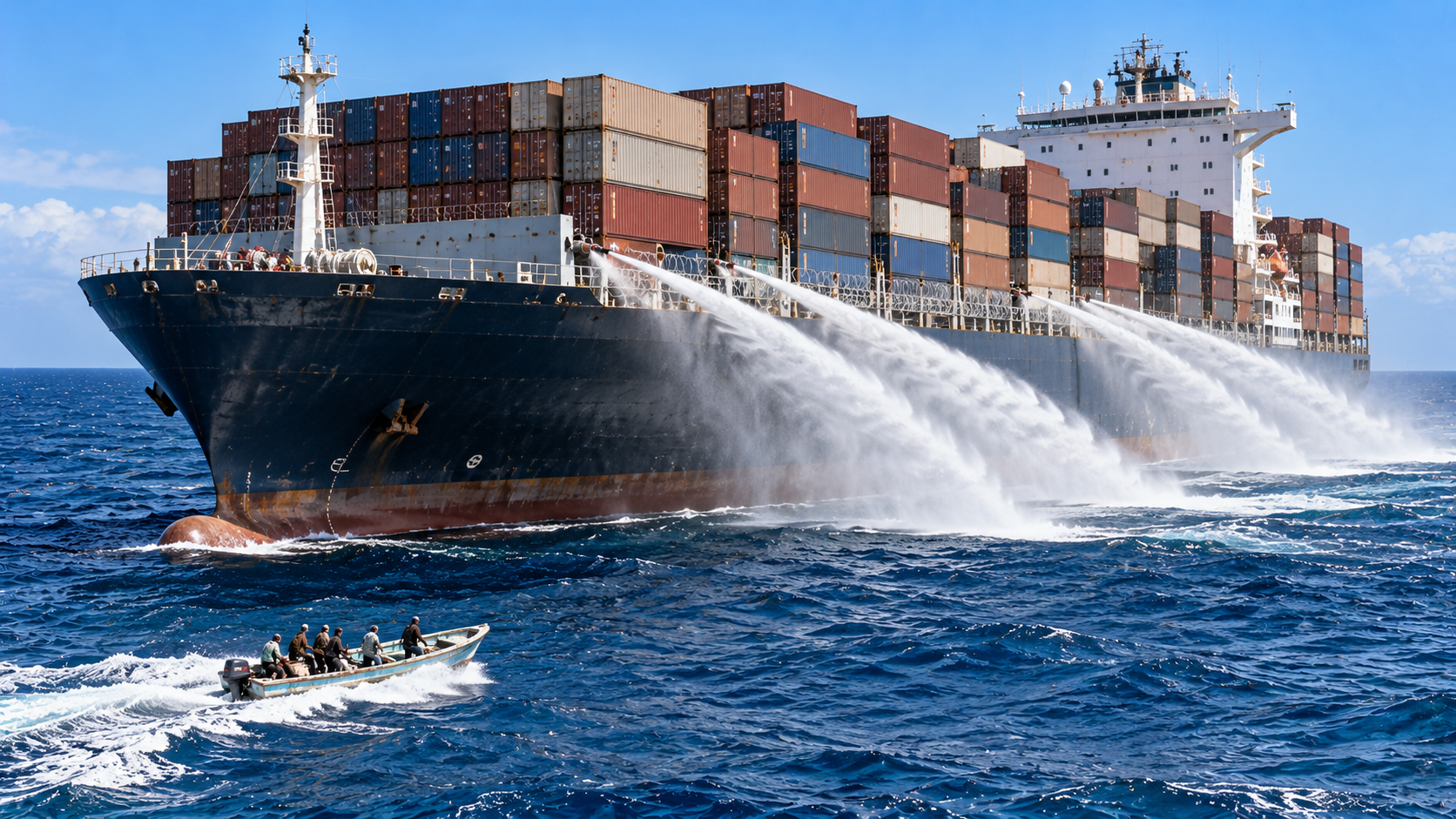 Why cargo ships fight armed pirates without guns