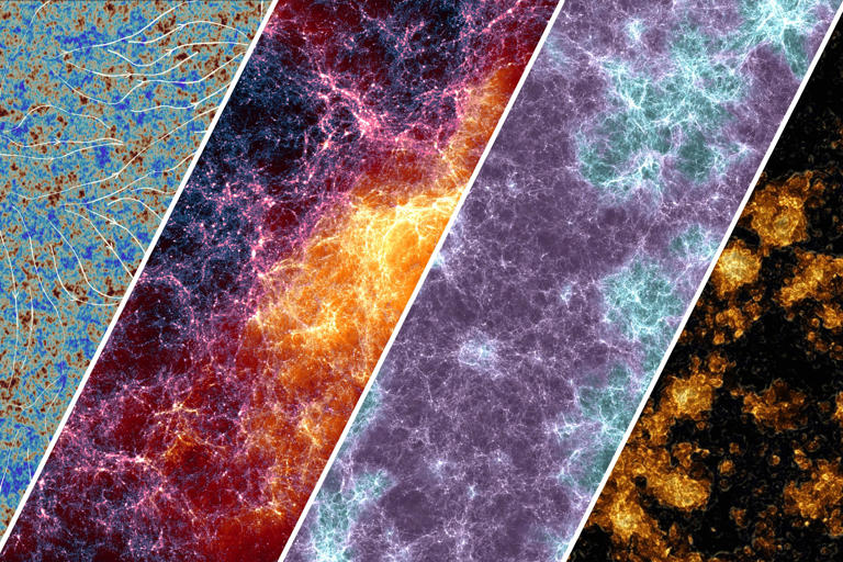 Watch 2 billion years of cosmic evolution in new universe simulation