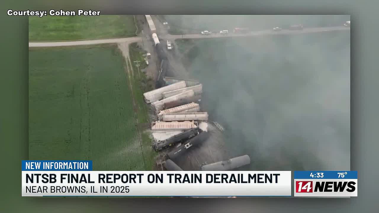 NTSB releases cause of Edwards Co. train derailment