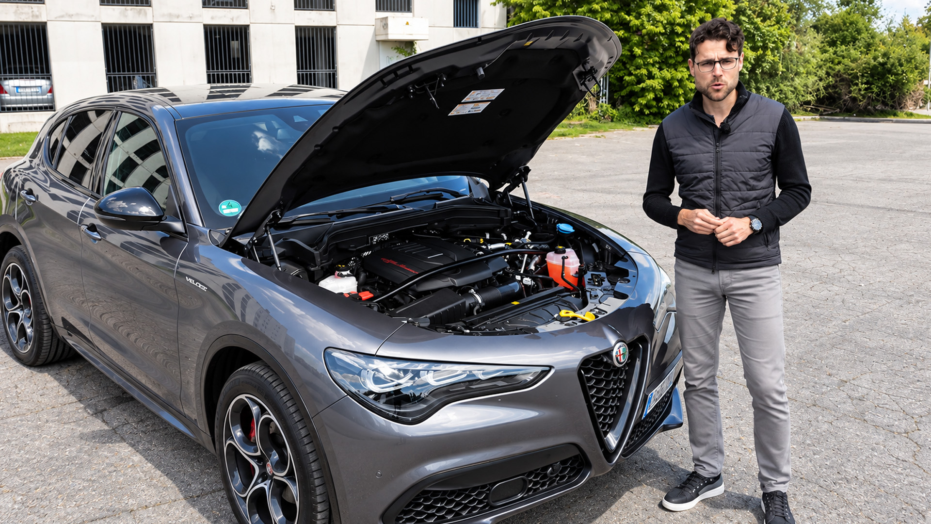 Alfa Romeo Stelvio Veloce uses a turbocharged engine to enhance driving ...