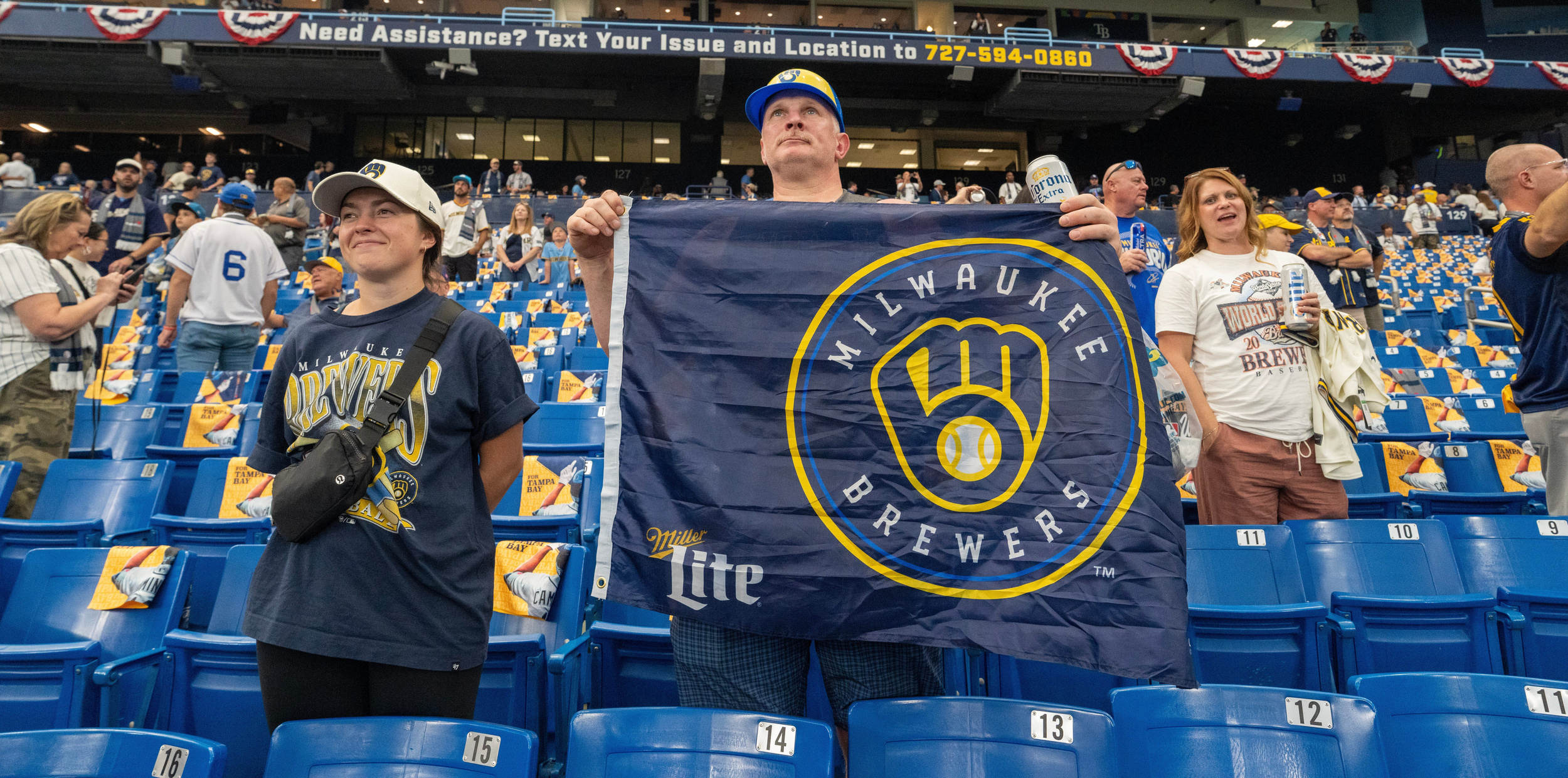 World Series notebook: Brewers fans take over Tropicana Field