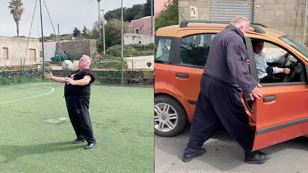 Old man displays his impressive inner strength by running like a young ...