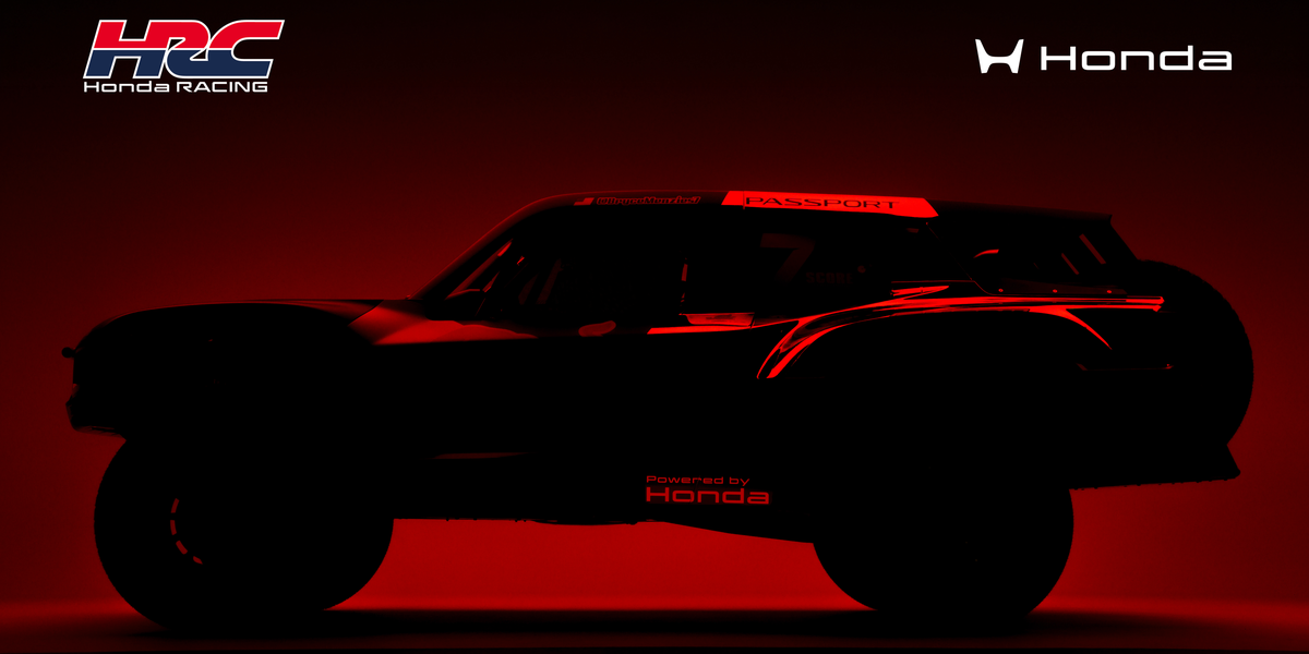 Honda teases a new 1300-HP race-ready trophy truck that bears the Passport name