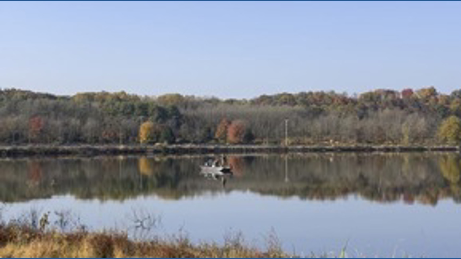 Fall colors are showing at Lake Redman