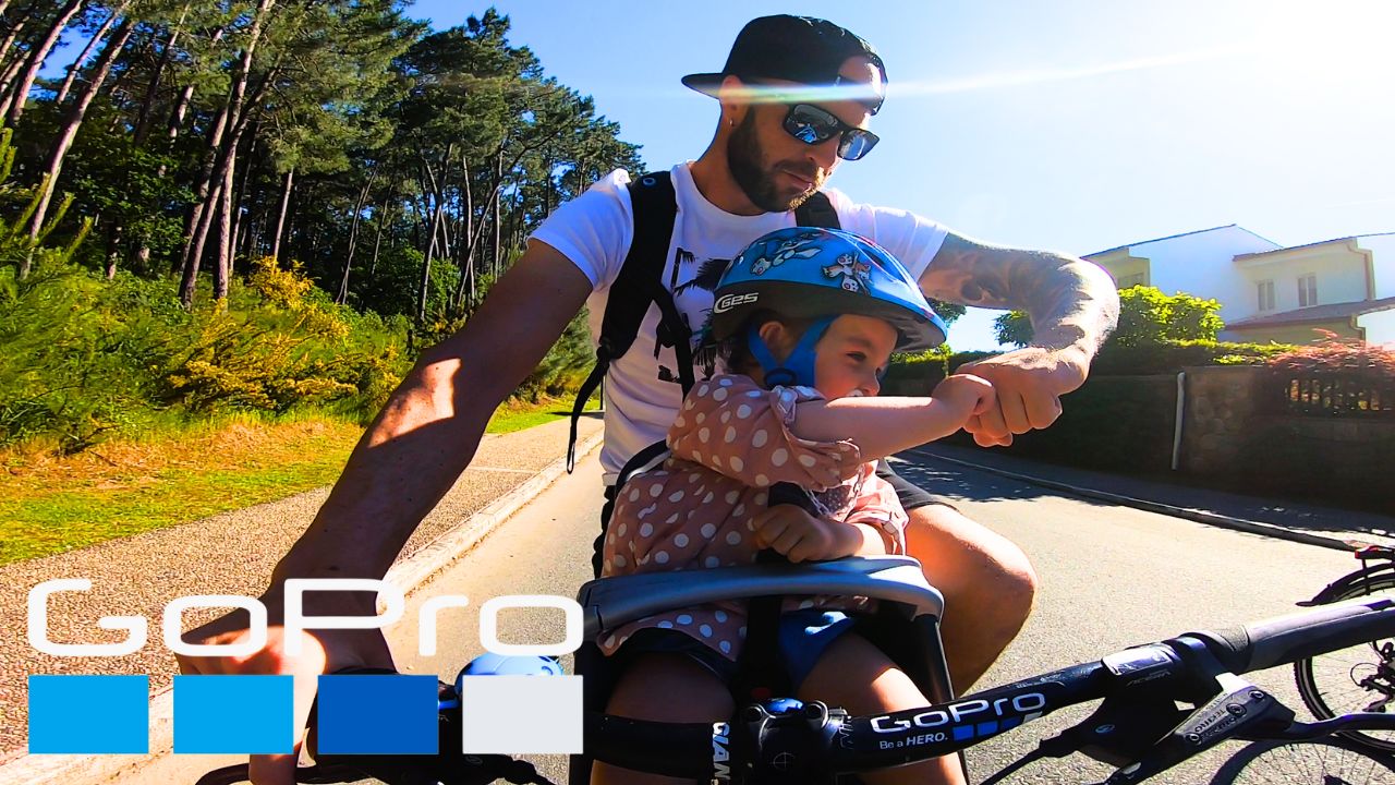 Father's Day bike ride captured by GoPro