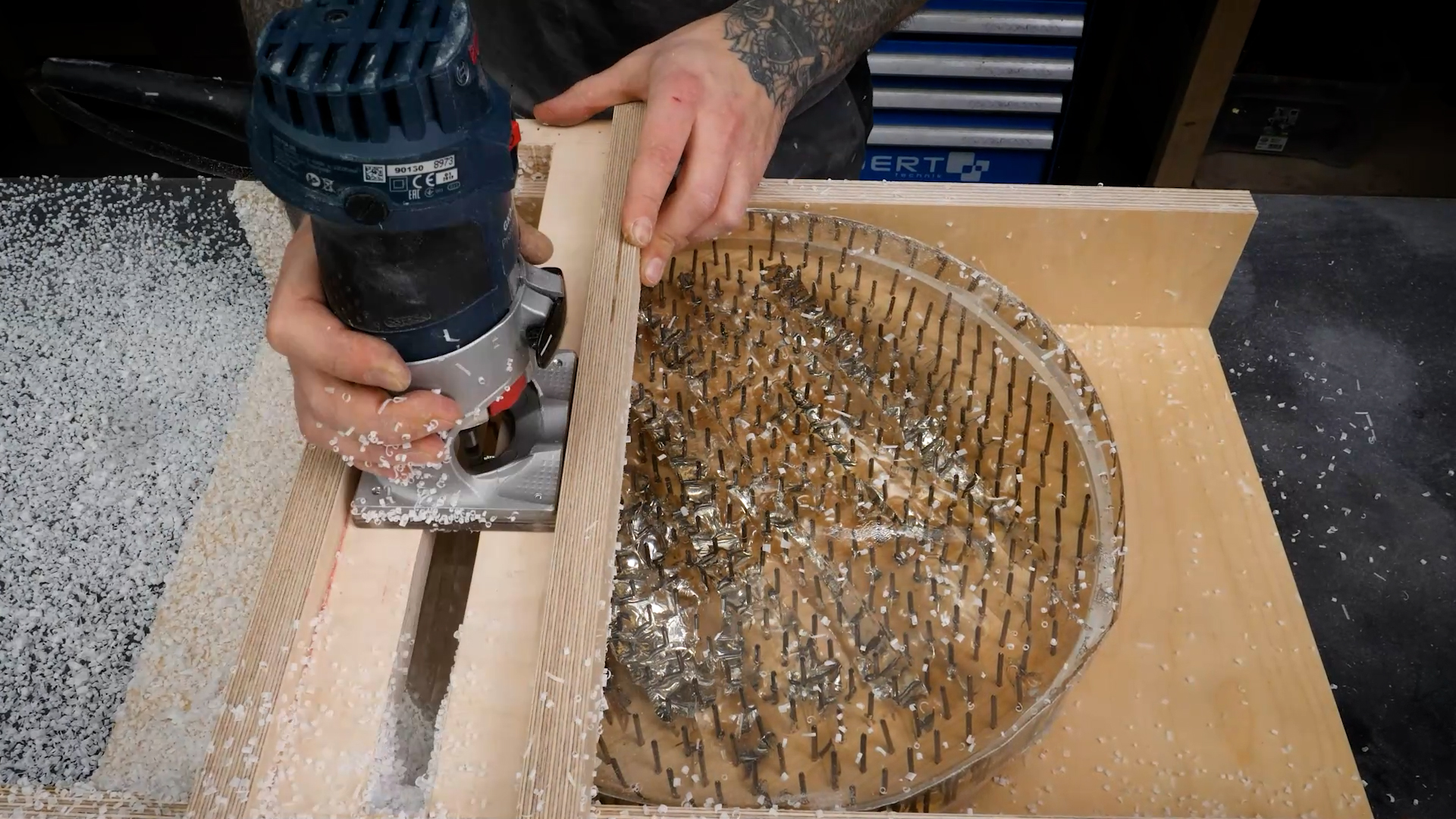 Custom epoxy chair building