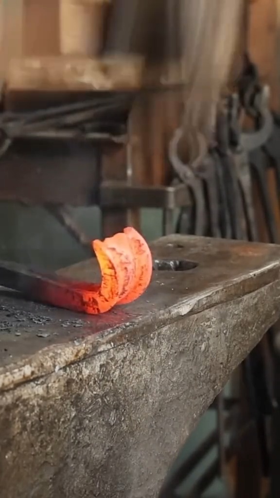C-channel iron scroll forging