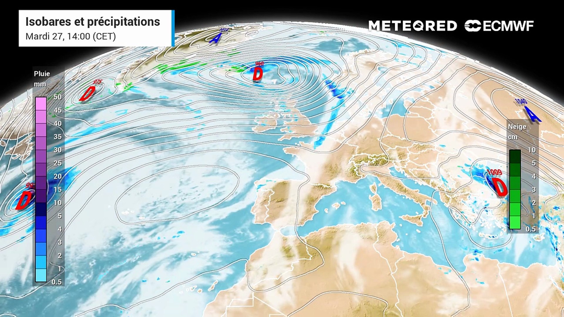 Anticyclone et flux continental pour la Toussaint