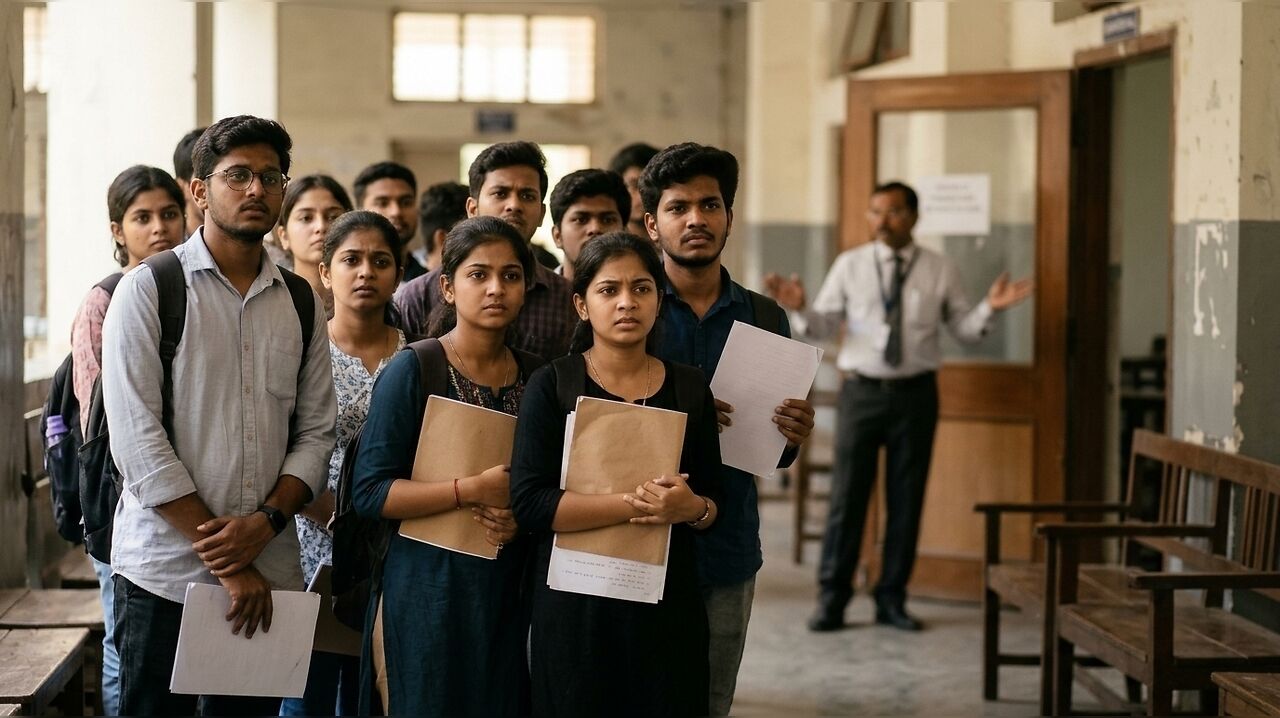 Chaos erupts at Ahmedabad law exam centre as students face 45-minute delay