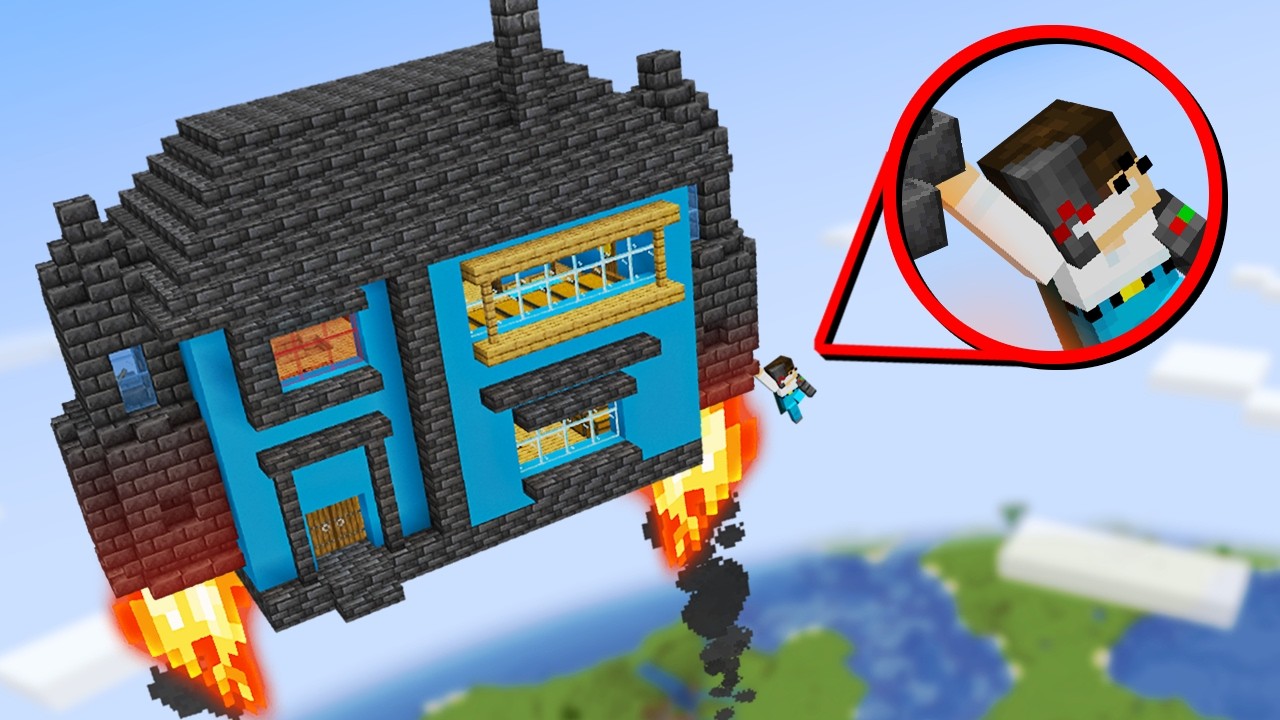 I built a bionic house in Minecraft