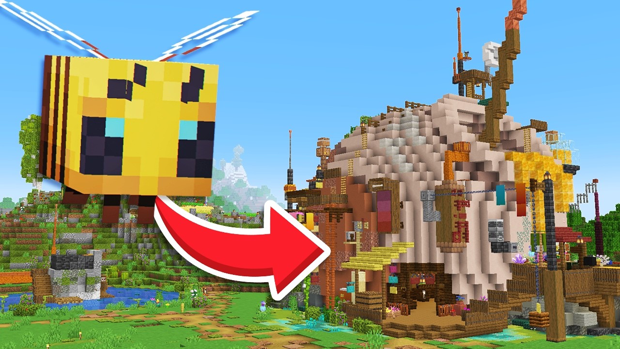 I tried to keep my pet bee alive in Minecraft!