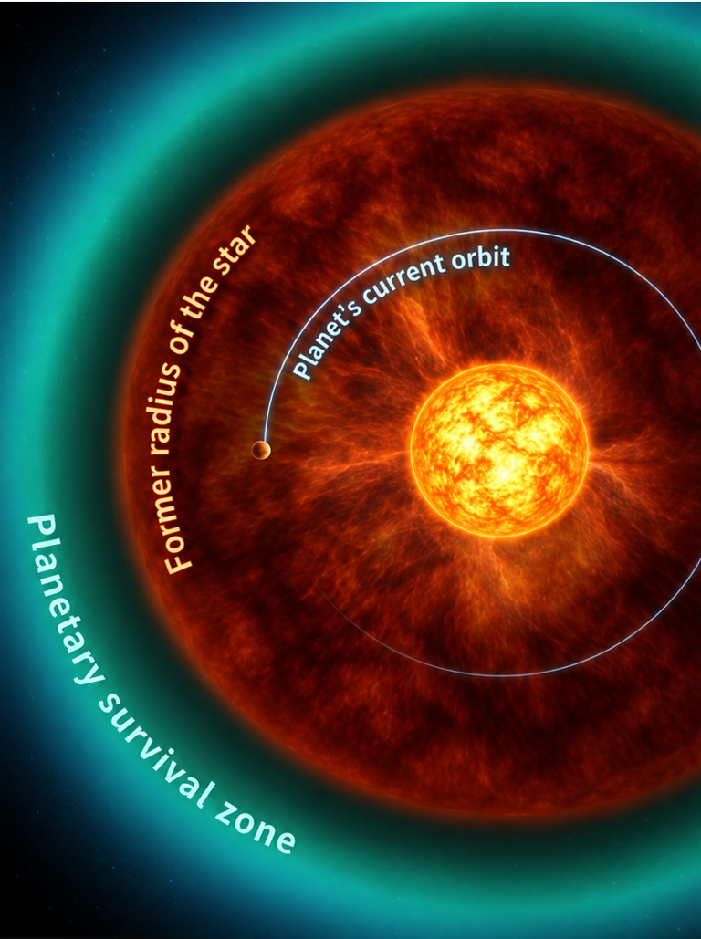 Three massive planets survived red giant stars that should have ...