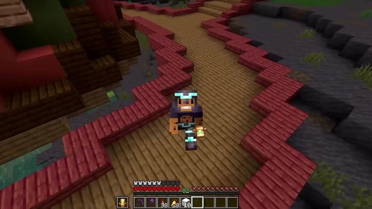 Acookiegod builds a tiki face for a Minecraft mangrove village
