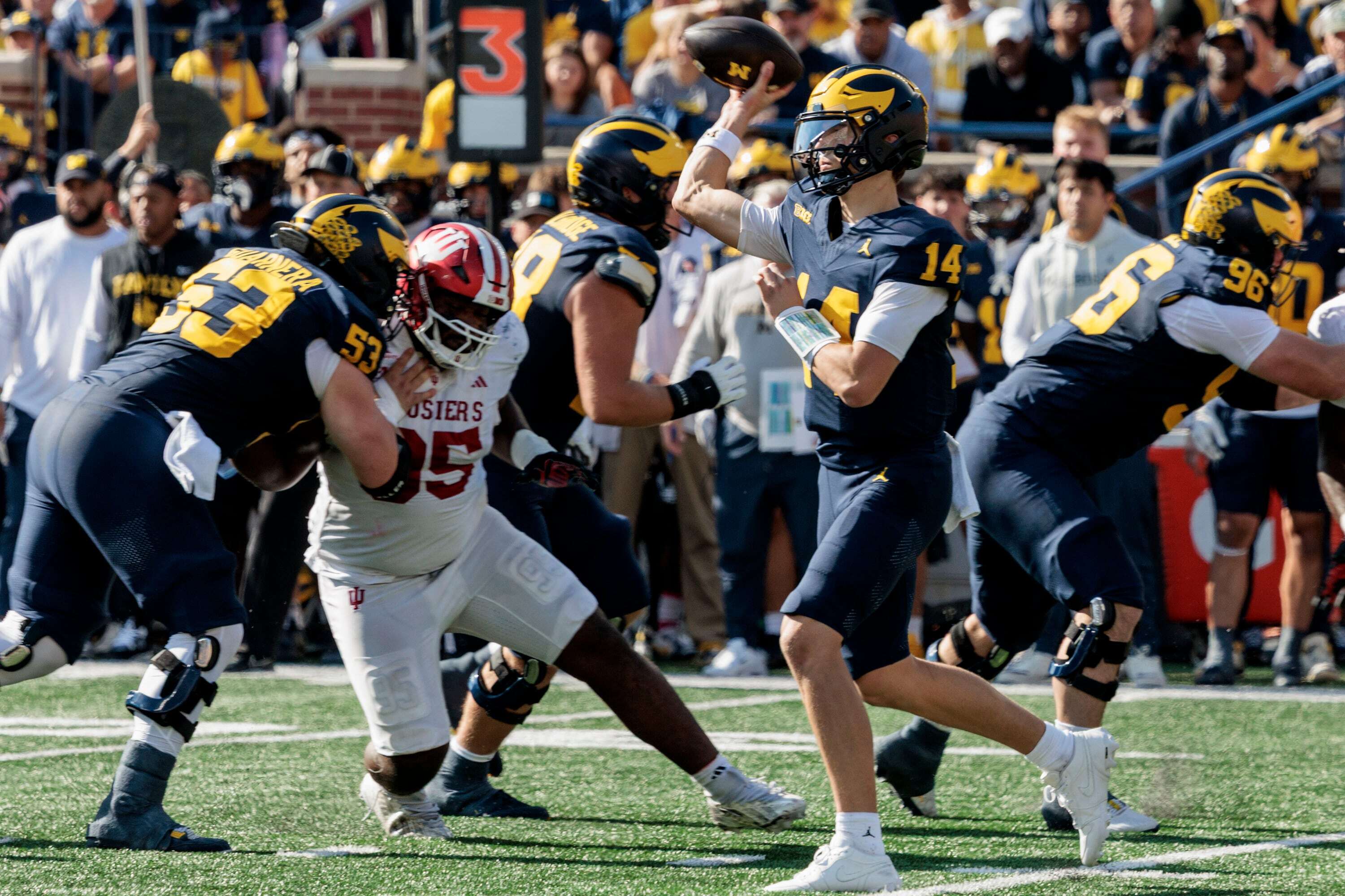Tommy Carr’s freshman struggles were expected in first Michigan start