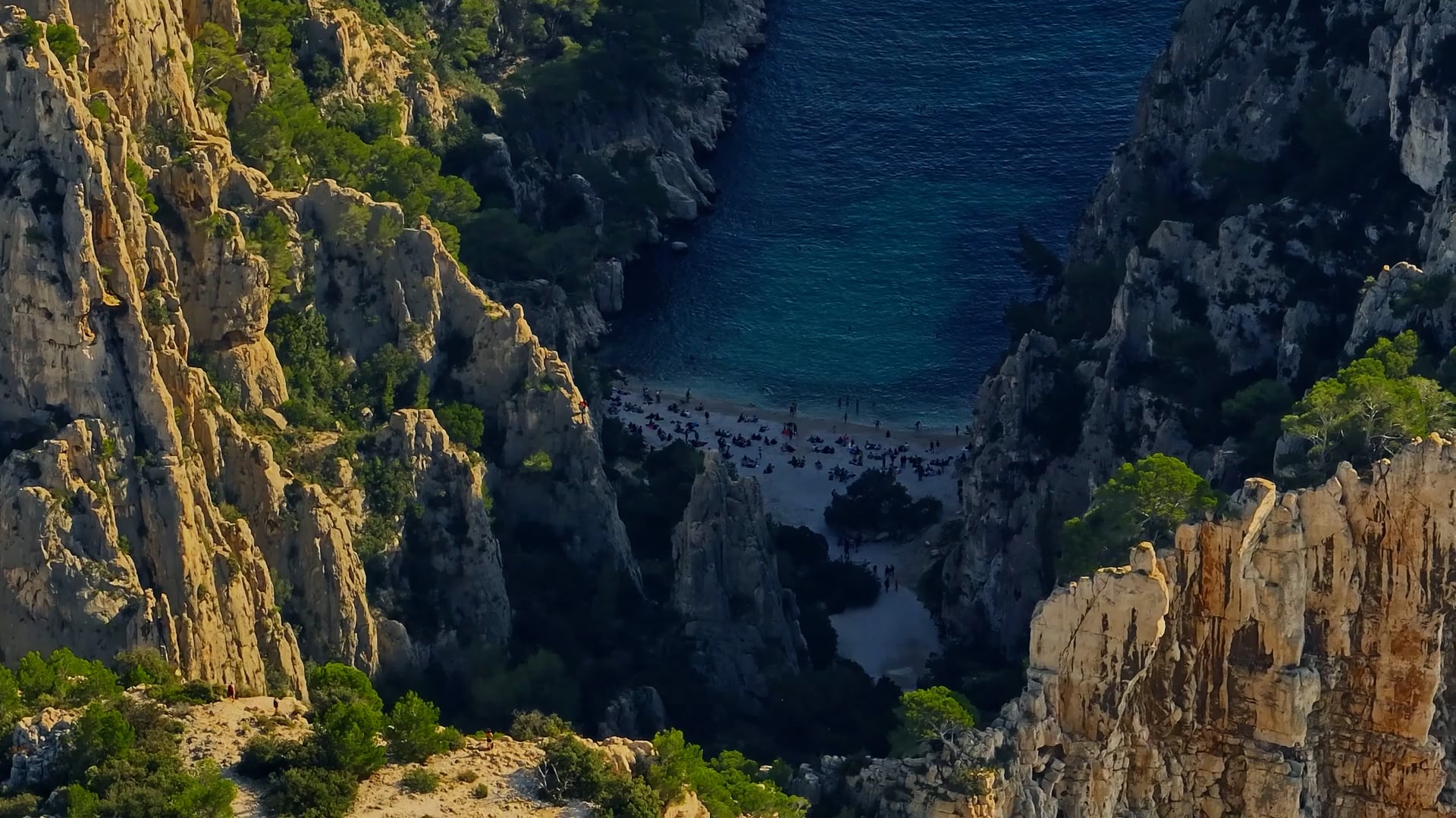 Calanque d'En-Vau, Fransa: Cassis ve Marsilya arasında drone turu