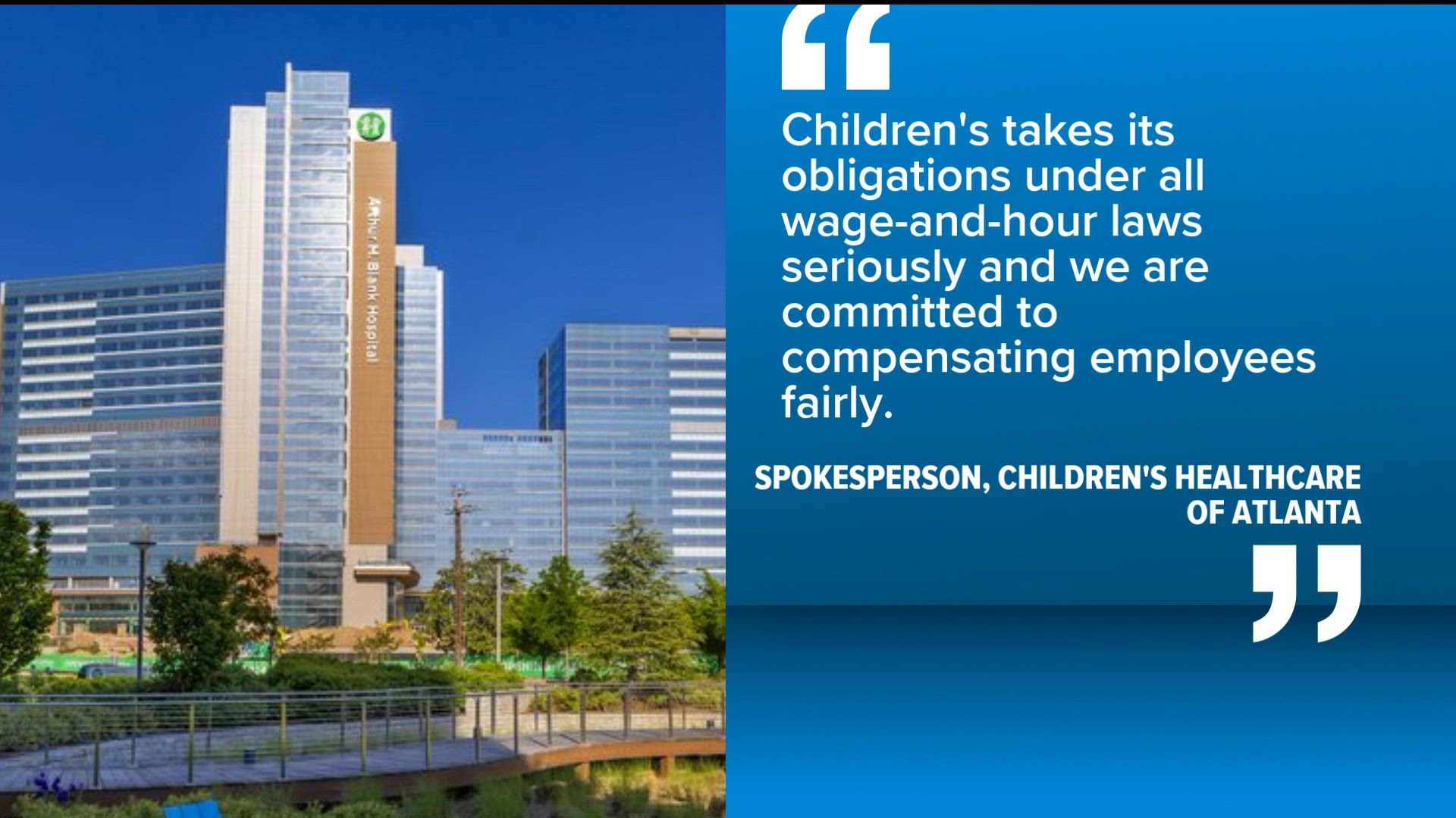 Former nurses sue Children's Healthcare of Atlanta over unpaid overtime