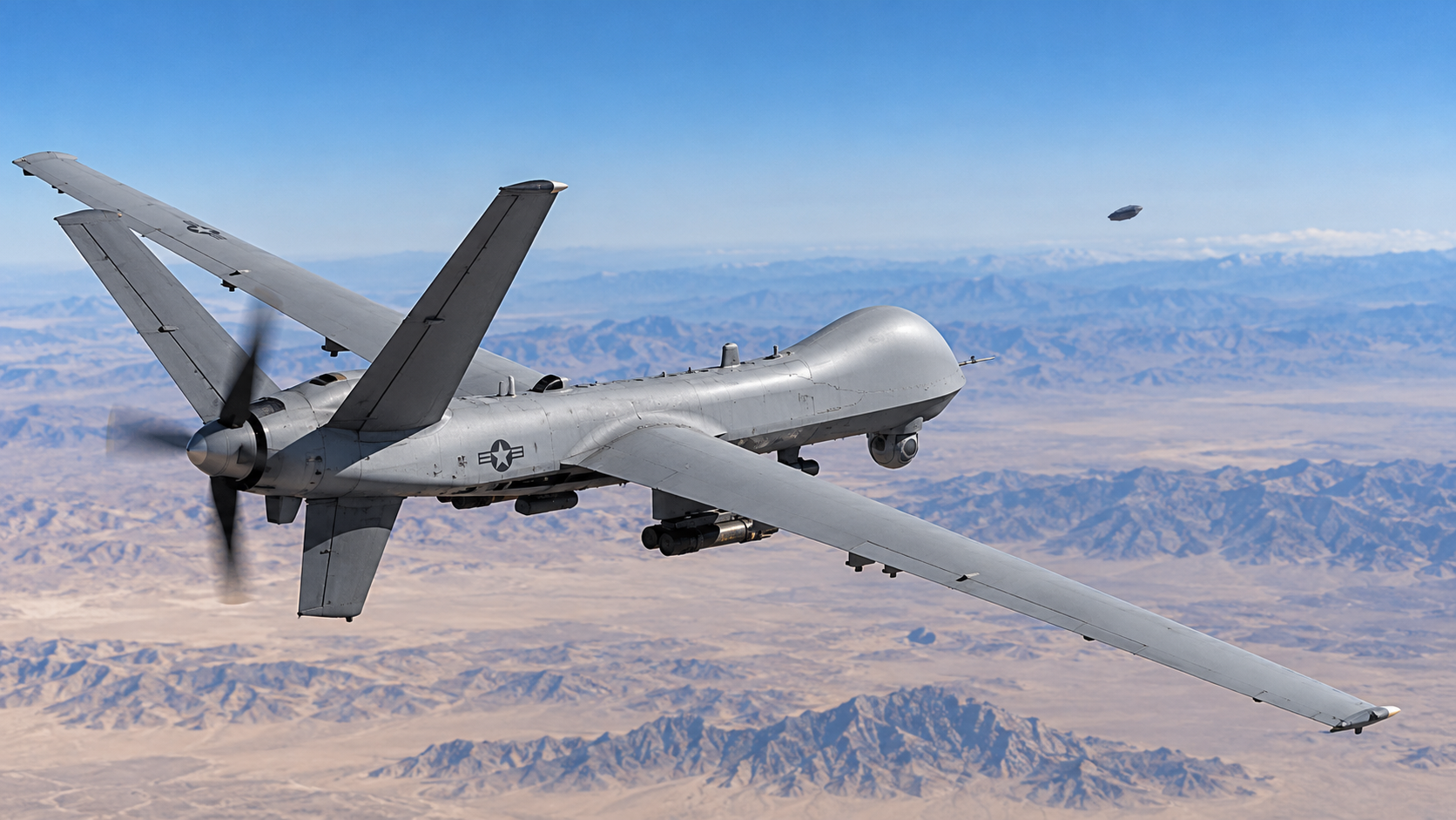 Strange objects seen near American military drones. What does the ...
