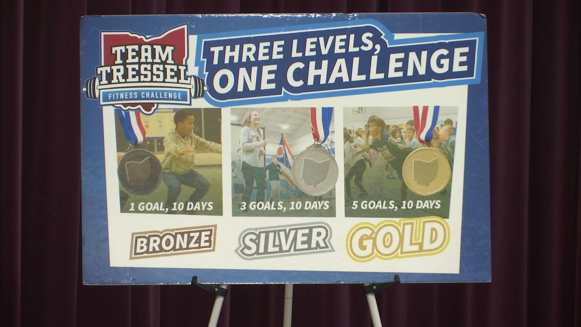 Students set goals through Team Tressel Fitness Challenge