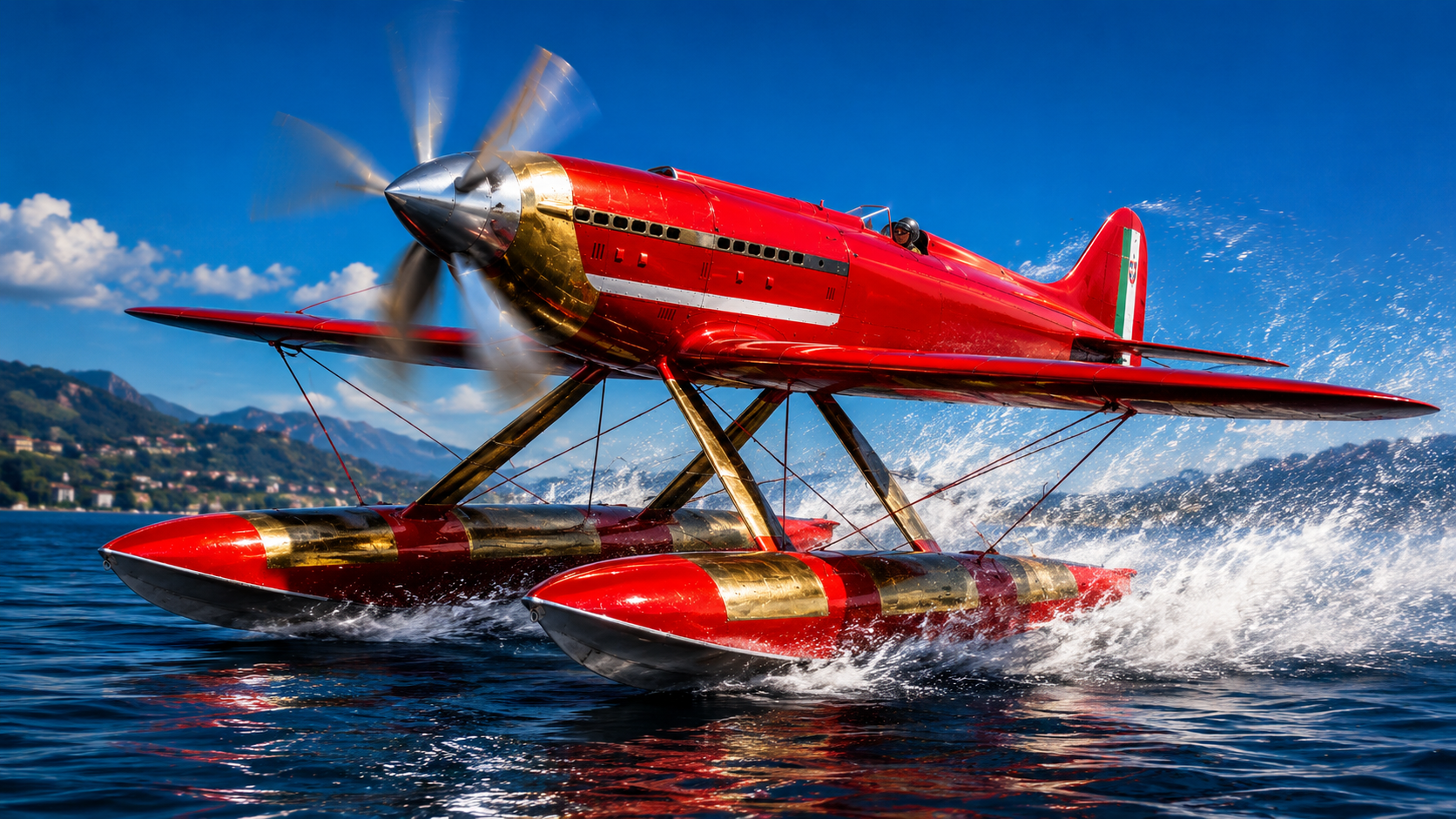 Italy's 24-cylinder seaplane broke 700 km/h in 1934 - Macchi MC.72