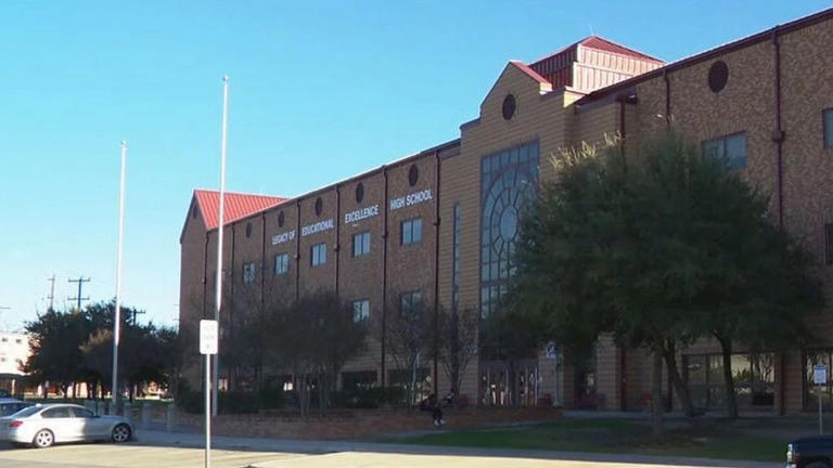 High school cafeteria evacuated after fox falls from the ceiling