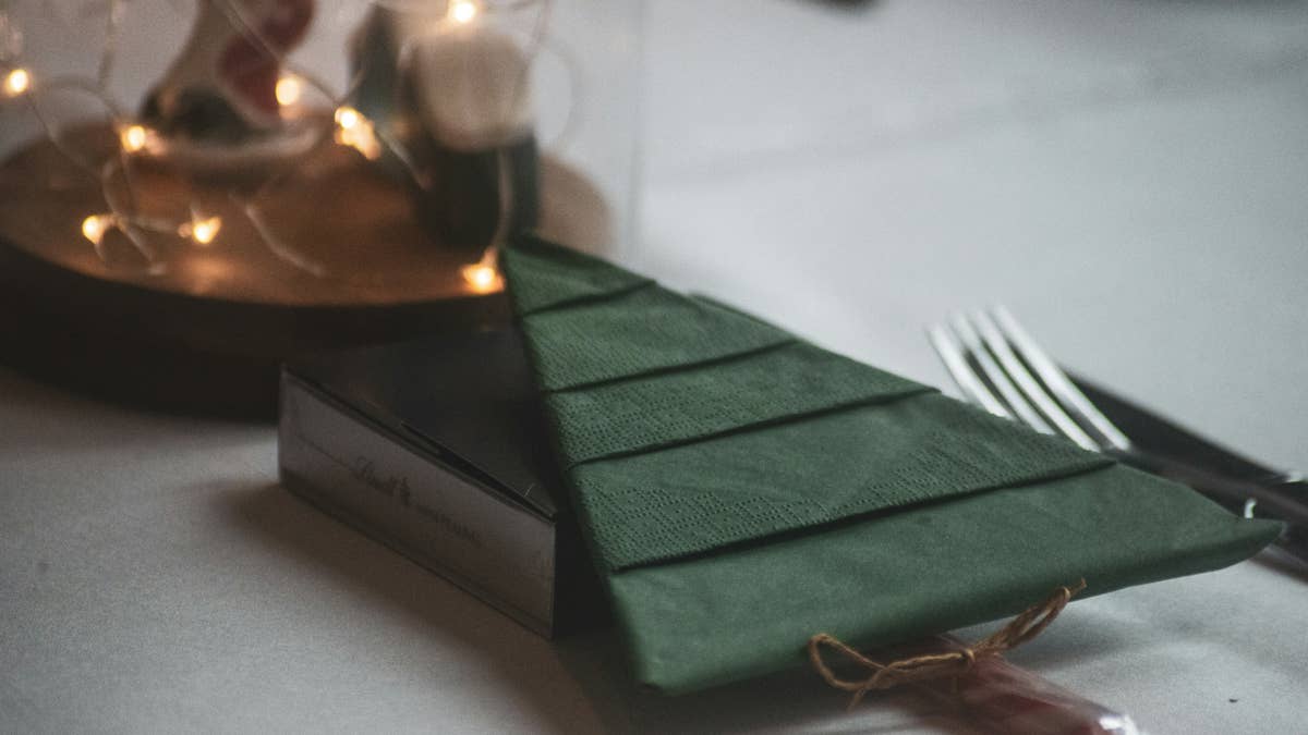 Transform your Christmas dinner with this easy napkin-folding trick