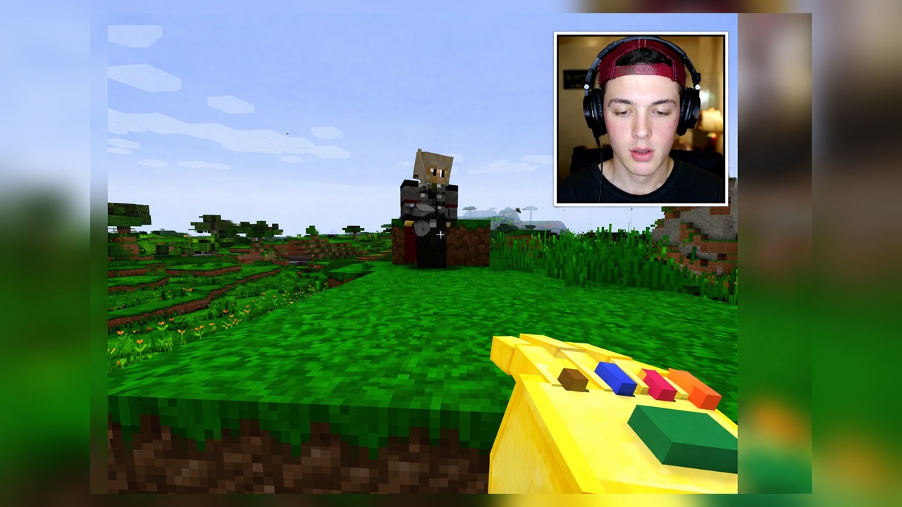 Minecraft Infinity Gauntlet vs Thor mod test