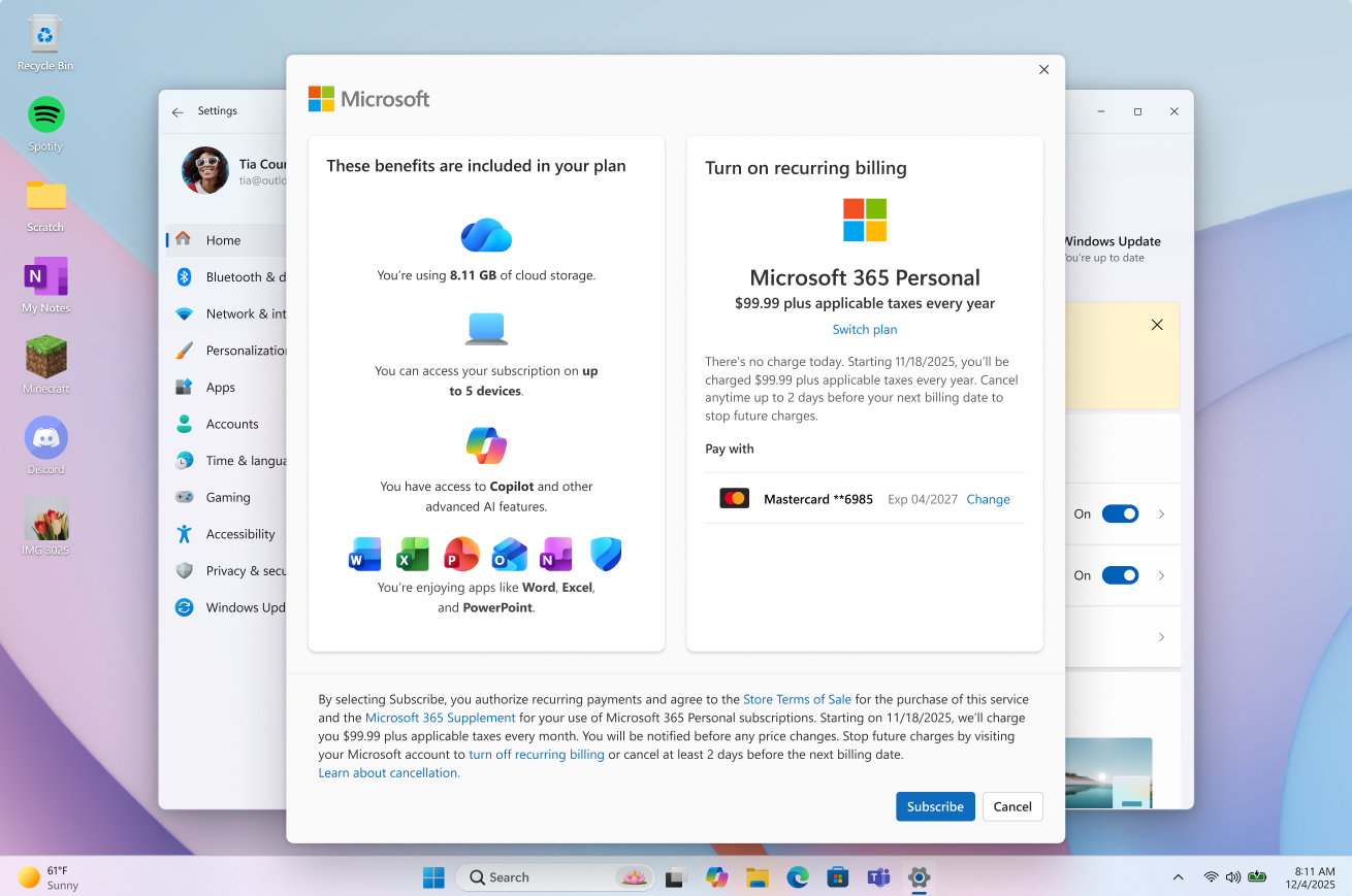 Windows 11 gets a new Microsoft 365 renewal prompt you might not have ...
