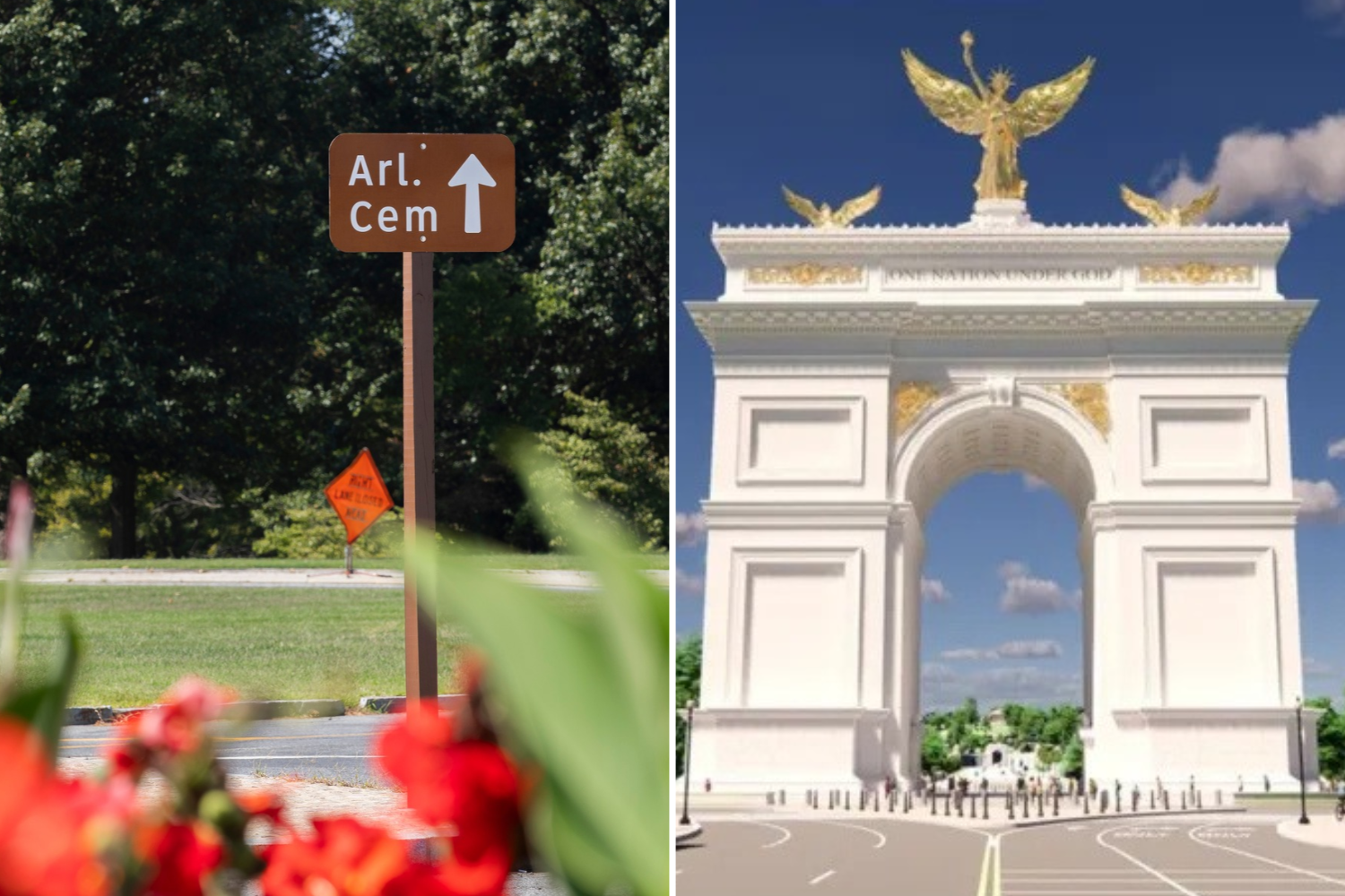 Trump's arch sparks backlash over shadows on veterans' graves: 