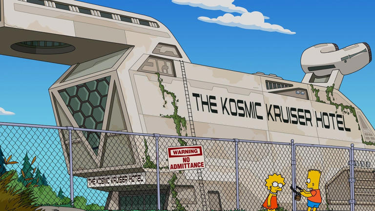 The Simpsons spoofs Disney's Star Wars Galactic Starcruise hotel