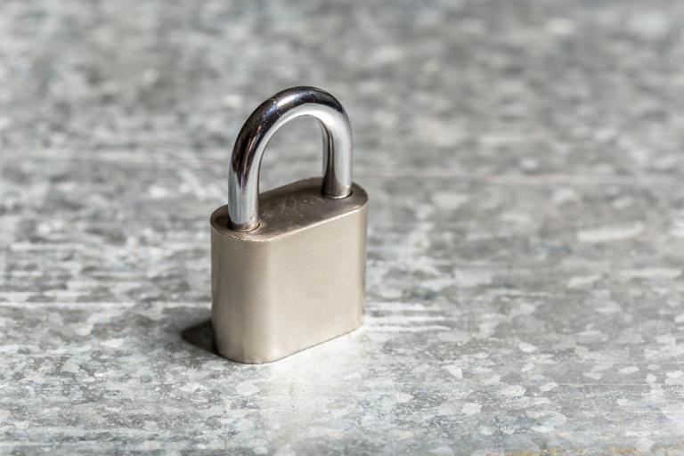 There is a small hole in the bottom of your padlock and using it wrong ...