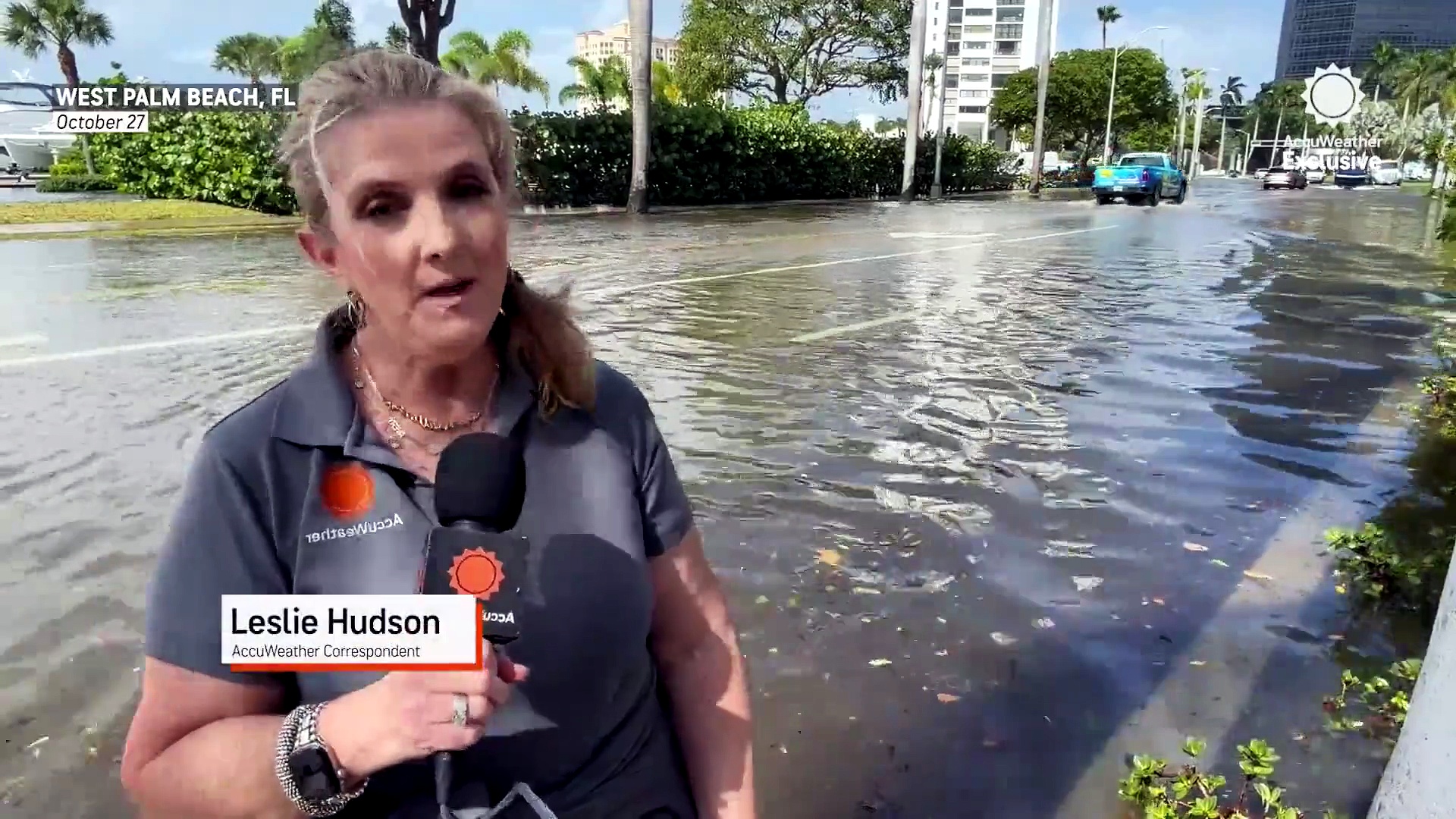 Wading through the king tides in Florida