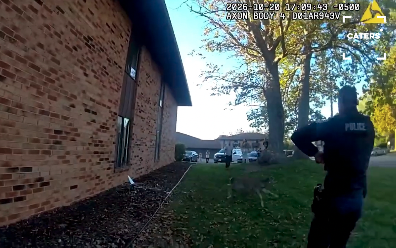 Wisconsin police bodycam captures an intruder inside an apartment