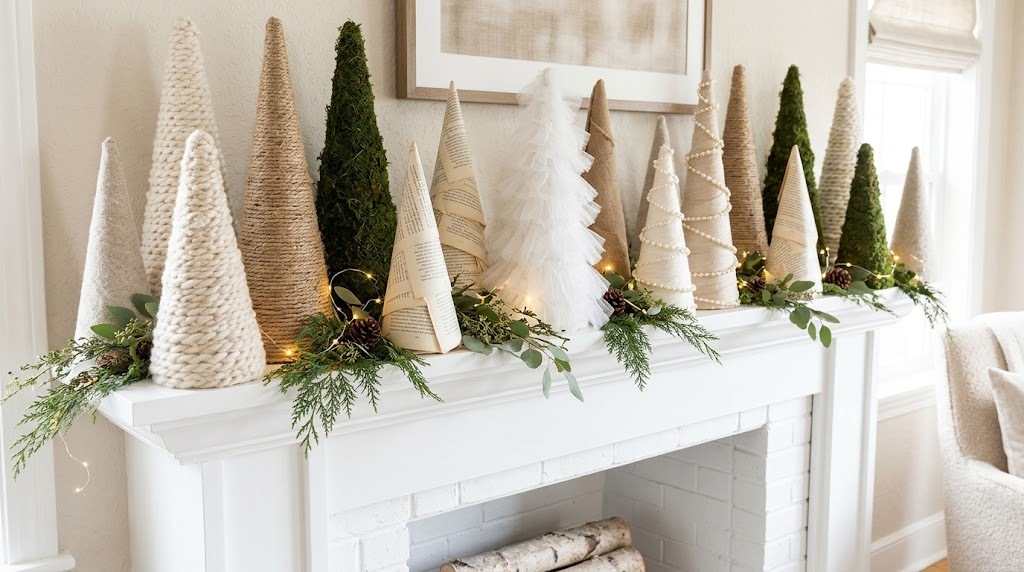 Cone Christmas trees: 13 tabletop trees you can make from cheap foam ...