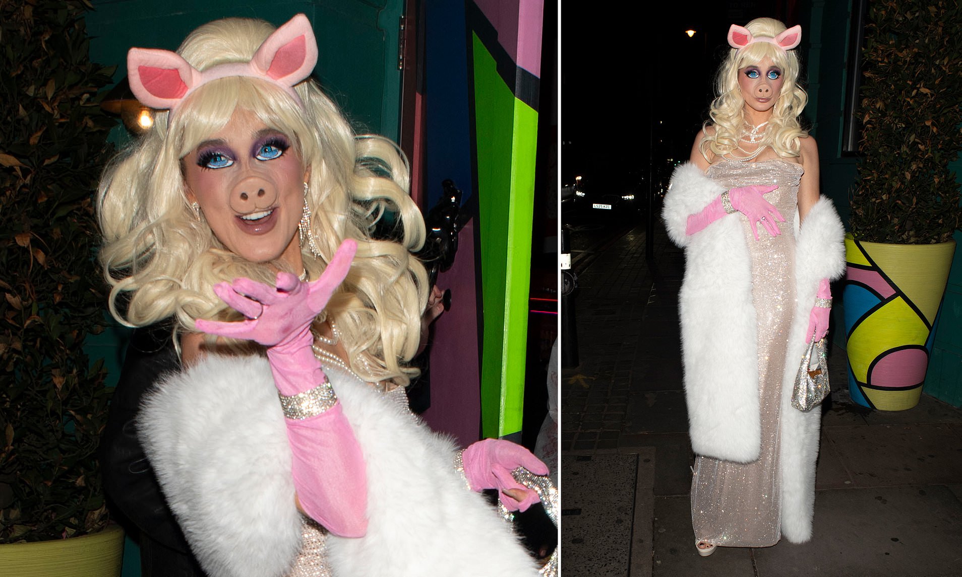 Megan McKenna transforms into Miss Piggy for star-studded Halloween ...