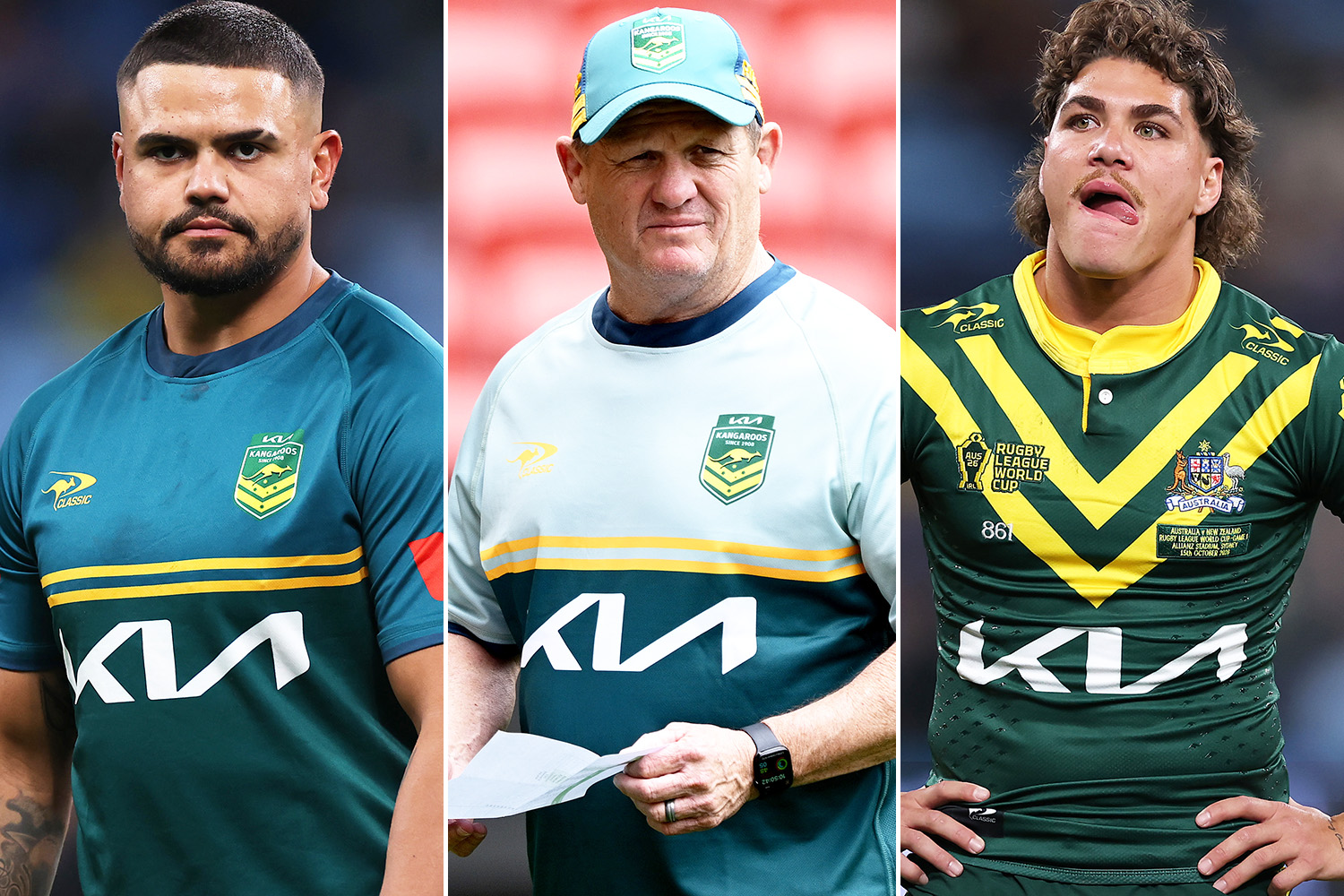 Kevin Walters responds after dropping Reece Walsh and Latrell Mitchell bombshell at World Cup