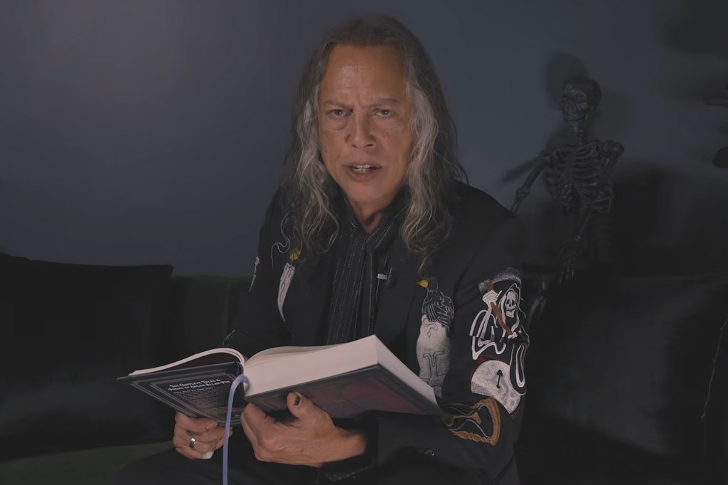 Metallica's Kirk Hammett Reads Edgar Allen Poe's 'The Raven'
